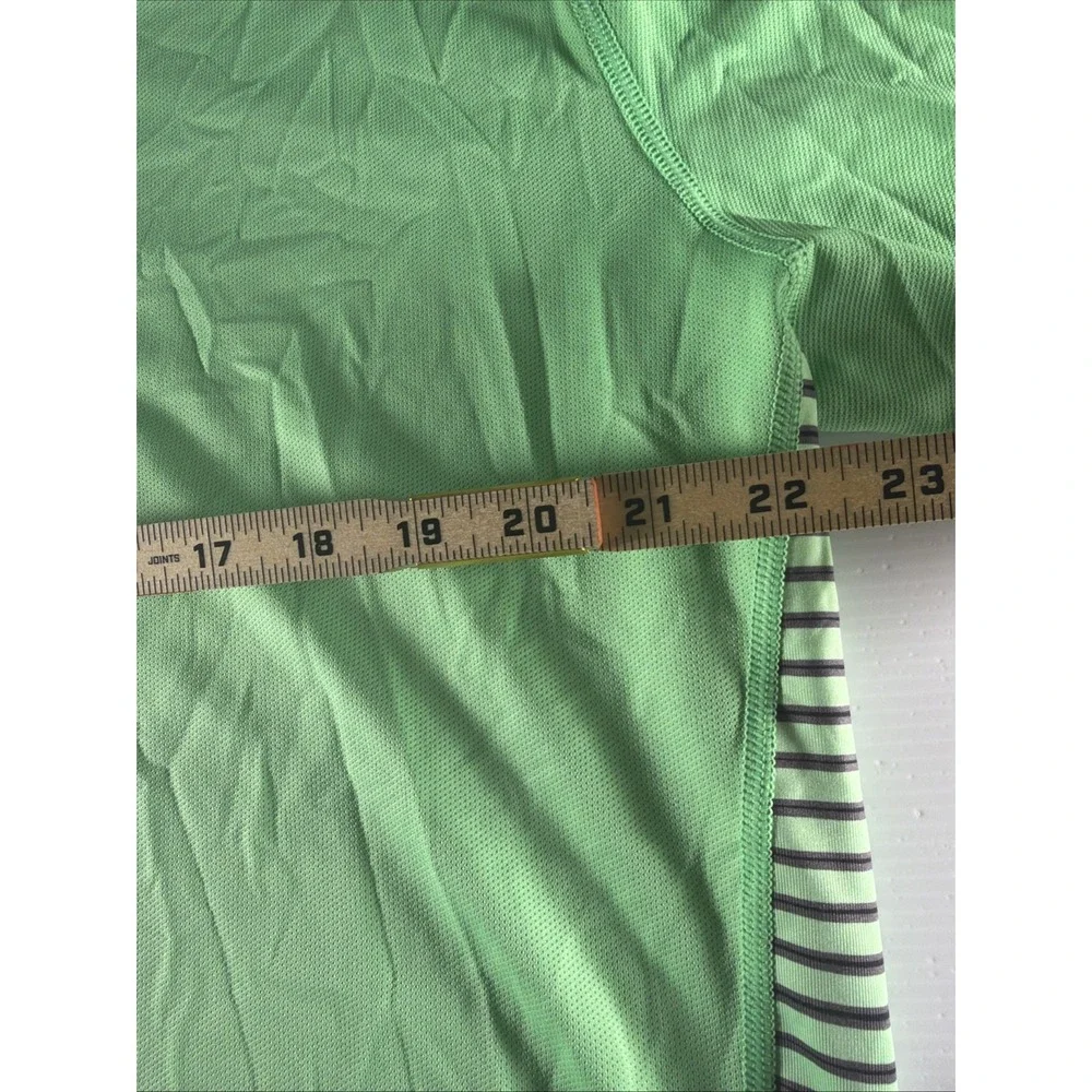 Nike Tiger Woods Collection Golf Polo Men's L Green Bear Lakes Striped